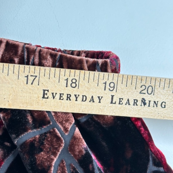 Vintage Chicos Midi Skirt XL Velvet Burnout Silk Blend Whimsigoth Fairy Grunge - Picture 6 of 7